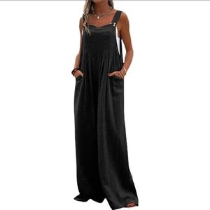Black Wide-Leg Jumpsuit